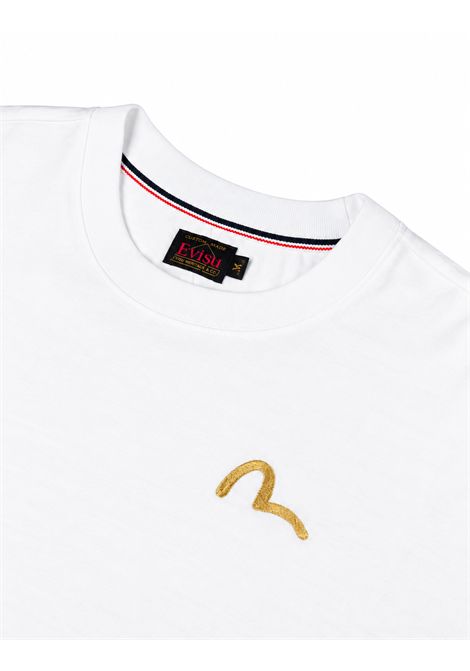 T-shirt con ricamo EVISU | 2EAHTM5TS1183OFF WHITE